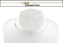 14K Ready to Wear 1.2mm Flat Round Cable Chain Necklace