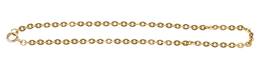 14K Flat Cable Chain Bracelet