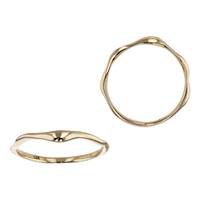 14K Hammered Stacking Ring