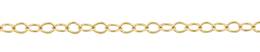 18K Gold 1.3mm Width Cable Chain