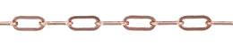 3.1mm Width Flat Elongated Cable Rose Gold Filled Chain