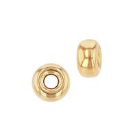 14K Smooth Roundel Bead 1.8mm Hole