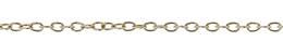 14K Gold Chain 0.8mm Width Oval Cable Chain