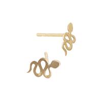 14K Snake Stud Earring