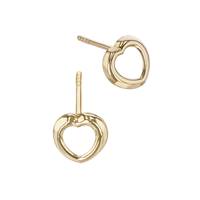 14K Heart Shape Stud Earring