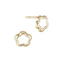 14K Flower Stud Earring