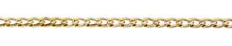 3.0mm Width Flat Oval Curb Link Gold Filled Chain