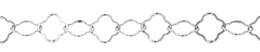 10.4mm Width Sterling Silver Flat Flower Chain