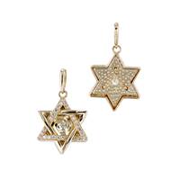 Cubic Zirconia Star Of David Charm