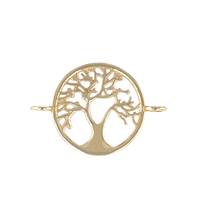 14K Gold Tree Of Life Connector