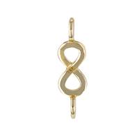 14K Gold Infinity Connector