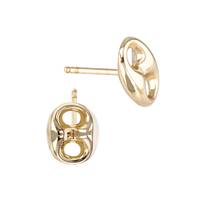 14K Mariner Anchor Stud Earring