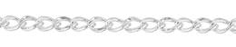 5.3mm Width Sterling Silver Fancy Curb Chain With Smoothe And Lined Links