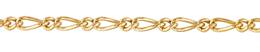 4.6mm Width Figaro Cable Gold Filled Chain