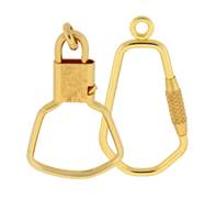 5MM 14K Solid Yellow Gold Key Rings Split Jump Ring Quantity: 1 or