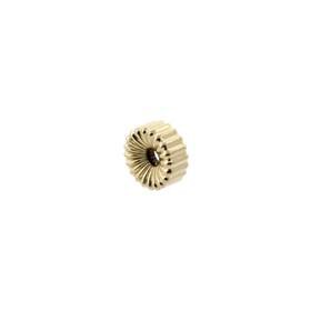 gold filled 4.0mm corrugated rondell bead