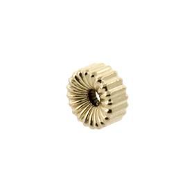 gold filled 6.0mm corrugated rondell bead