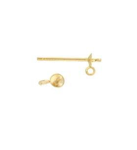 pearl earring with jump ring 3mm