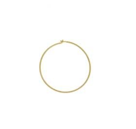 vermeil 25mm beading hoop earring