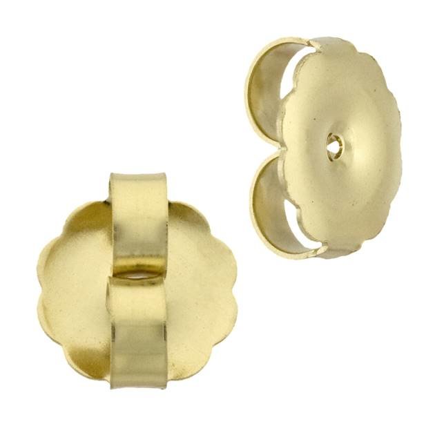 18ky 9.0x0.90mm hole jumbo friction earring earnut