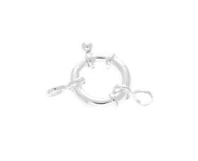 sterling silver 3x14mm closed ring springring clasp