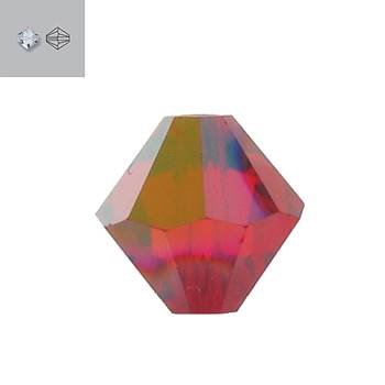 6mm light siam aurore boreale 5328 swarovski bead