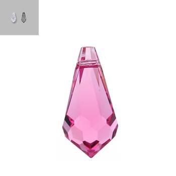 13x6.5mm rose 6000 swarovski pendant