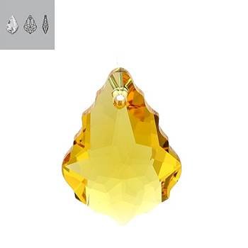 22x15mm light topaz 6090 swarovski pendant