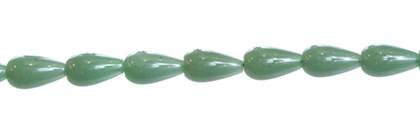 8x12mm drop drill through aventurine bead