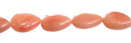 13x18mm pear drill through pink aventurine bead