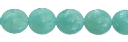 8mm coin amazonite bead