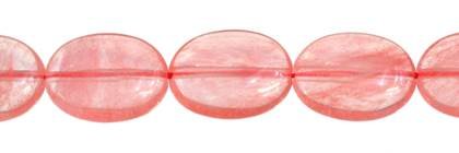 8x10mm oval  cherry quartz bead