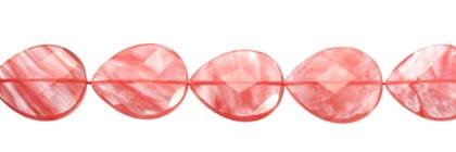 Cherry Quartz Bead Pear Faceted Shape