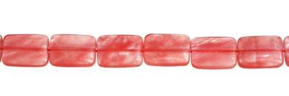 8x12mm rectangle cherry quartz bead