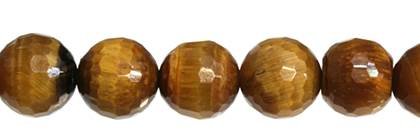 4mm round faceted quality (a) tiger eye bead