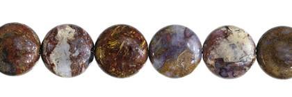 6mm coin pietersite bead