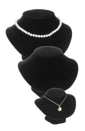 STYLE C BLACK VELVET NECKFORMS 27675-BX