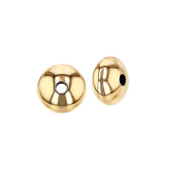 gold filled 6.0mm saucer bead