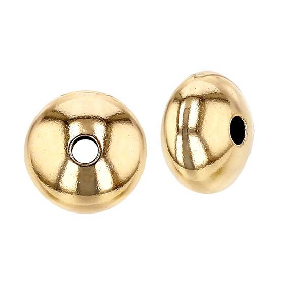 gold filled 8.0mm saucer bead