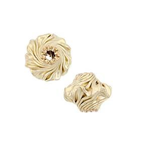 gold filled 7.75mm flower bead