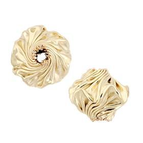 gold filled 10mm flower bead