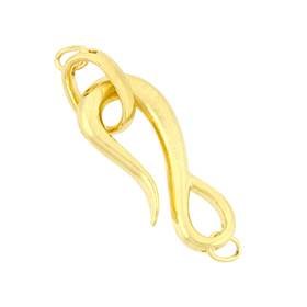 vermeil 23x9mm hook and eye clasp