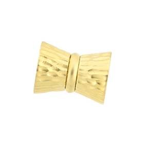 vermeil 22x16mm multi-row matt bow magnetic clasp