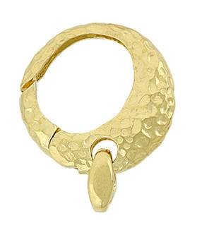 vermeil 18mm hammer round trigger clasp