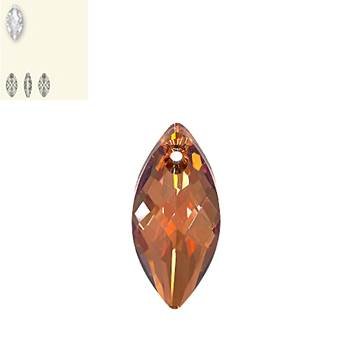 30x14mm crystal copper 6110 swarovski pendant