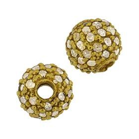 14ky 6mm diamond ball bead