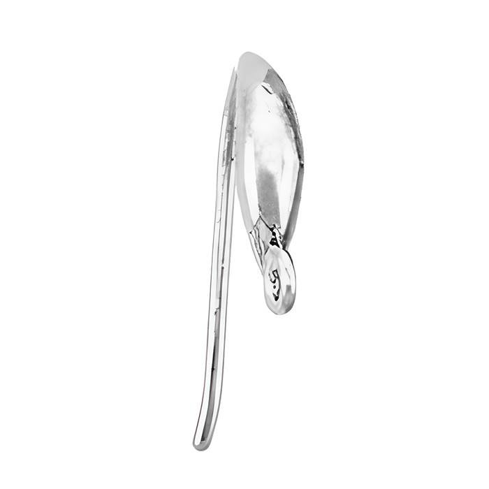 rhodium plated earwire earring