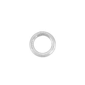 rhodium ss 5mm round closed jump ring