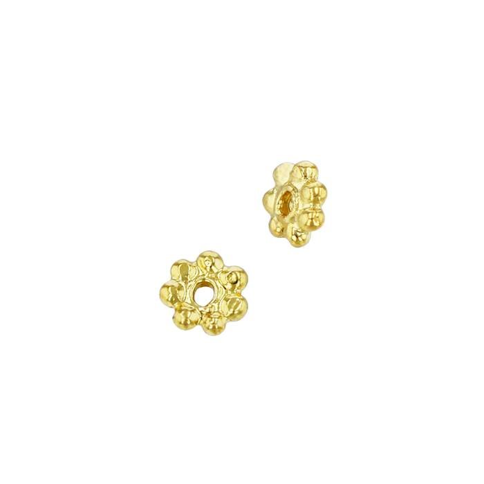 20ky 3mm handmade daisy hexagon spacer bead