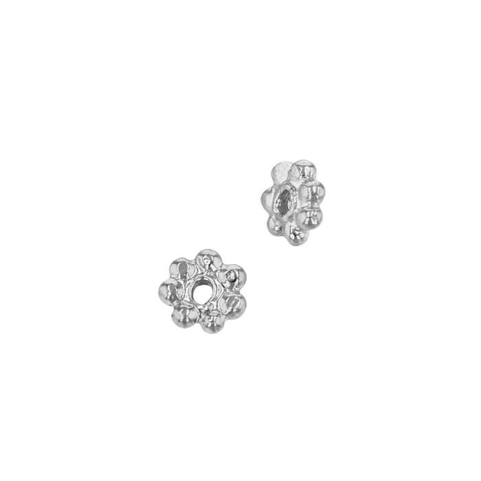 20kw 3mm handmade daisy hexagon spacer bead